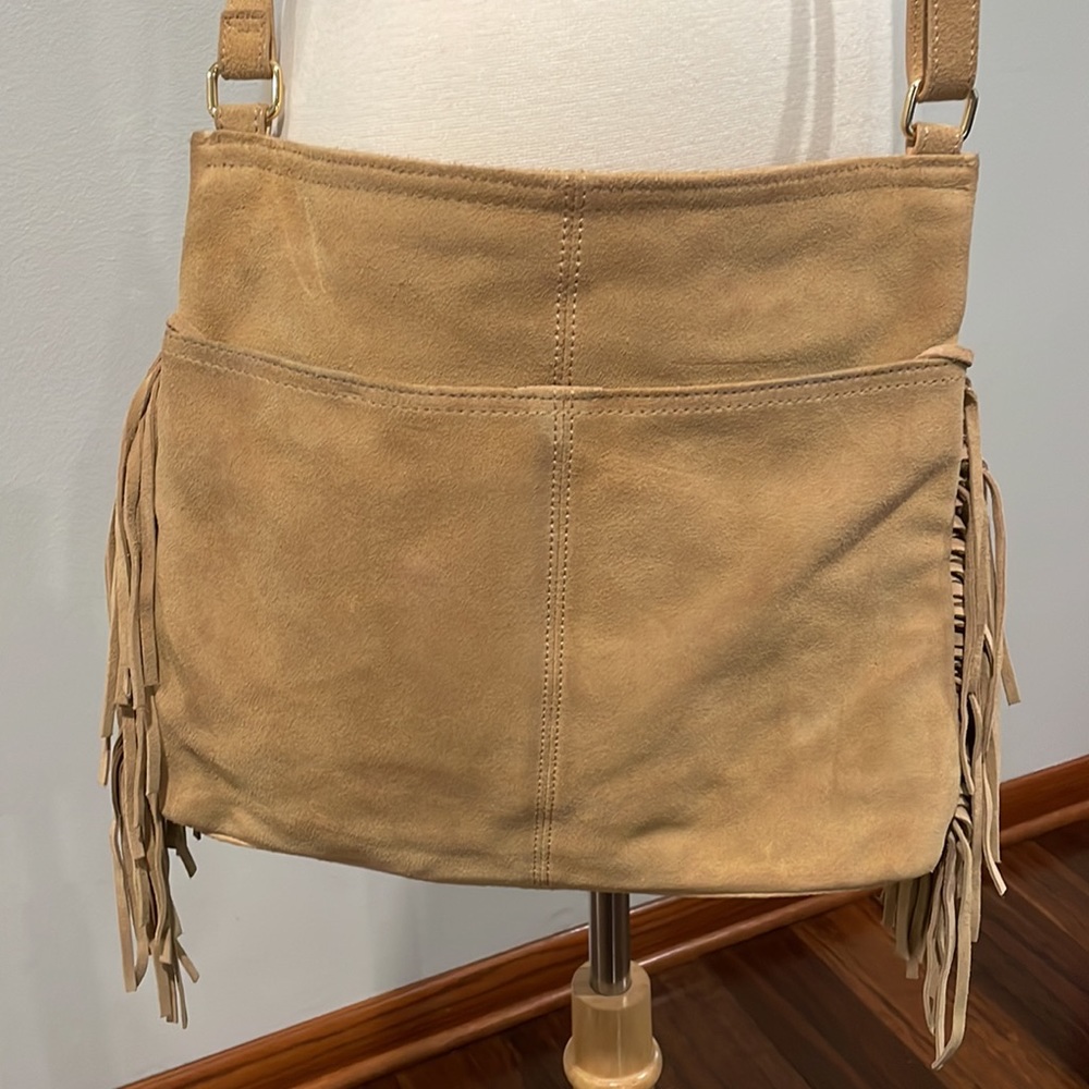 MARGOT GENUNE LEATHER SUEDE PURSE - Picture 3 of 10